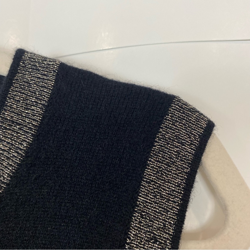 NWT 100% Cashmere Jones New York Black Sleeveless Sweater Knit Tank Top … - Picture 12 of 13